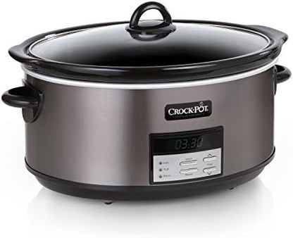 Crock-Pot 8 Quart Programmable Slow Cooker with Auto Warm - H5D | Edition Maple Hollow - FGFN