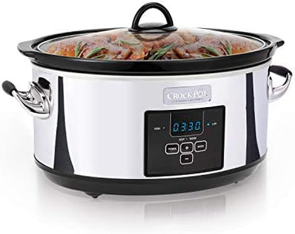 Crock-Pot 7 Quart Programmable Slow Cooker – Polished Platinum - BCU | Signature Clover Prairie - ITLB