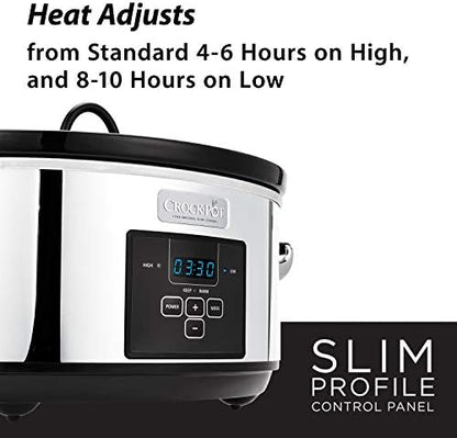Crock-Pot 7 Quart Programmable Slow Cooker – Polished Platinum - BCU | Signature Clover Prairie - WTUM