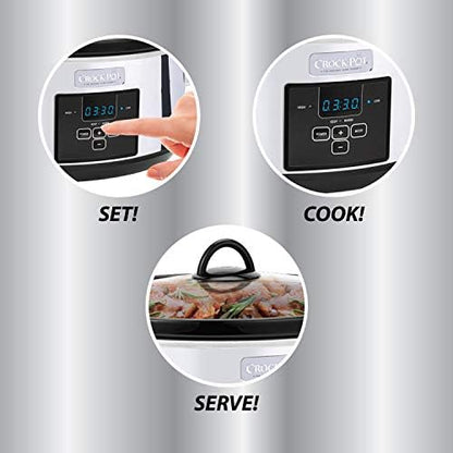 Crock-Pot 7 Quart Programmable Slow Cooker – Polished Platinum - BCU | Signature Clover Prairie - WTUM