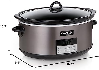 Crock-Pot 8 Quart Programmable Slow Cooker with Auto Warm - H5D | Edition Maple Hollow - FGFN