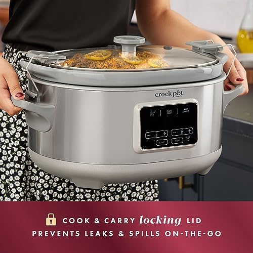 Crock-Pot 7 Quart Programmable Cook & Carry Slow Cooker - 366 | Select Moonlit Harbor - YPMV