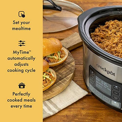 Crock-Pot MyTime 6 Quart Programmable Slow Cooker - L2V | Select Cloud Drift - EIUM