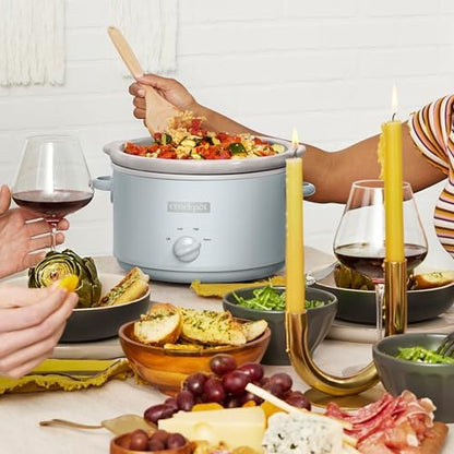Crock-Pot 4.5 Quart Manual Slow Cooker – Macaroon Blue - 89C | Edition Linen Lane - WNAM