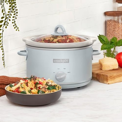 Crock-Pot 4.5 Quart Manual Slow Cooker – Macaroon Blue - 89C | Edition Linen Lane - WNAM