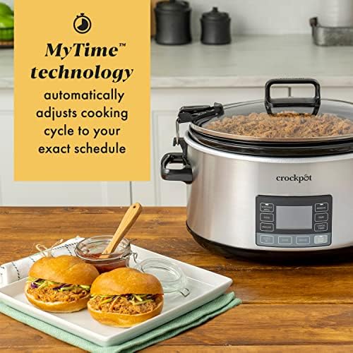 Crock-Pot 7 Quart Portable Programmable Slow Cooker with Timer - M5R | Signature Opal Hollow - LCII