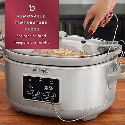 Crock-Pot 7 Quart Programmable Cook & Carry Slow Cooker - 366 | Select Moonlit Harbor - YPMV