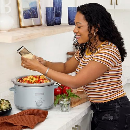 Crock-Pot 4.5 Quart Manual Slow Cooker – Macaroon Blue - 89C | Edition Linen Lane - SLUW