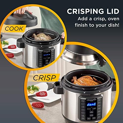 Crock-Pot Express Crisp 8 Quart 10-in-1 Pressure Cooker - M1H | Select Rose Path - KYEC