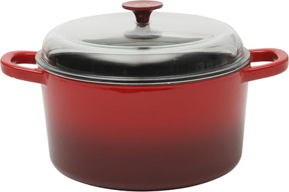 Crock-Pot 3 Quart Enameled Cast Iron Dutch Oven – Aqua - X86 | Collection Autumn Hollow - WTIF