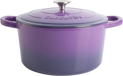 Crock-Pot 3 Quart Enameled Cast Iron Dutch Oven – Aqua - X86 | Collection Autumn Hollow - WTIF