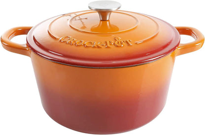 Crock-Pot 3 Quart Enameled Cast Iron Dutch Oven – Aqua - X86 | Collection Autumn Hollow - WTIF
