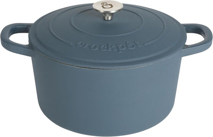 Crock-Pot 3 Quart Enameled Cast Iron Dutch Oven – Aqua - X86 | Collection Autumn Hollow - WTIF