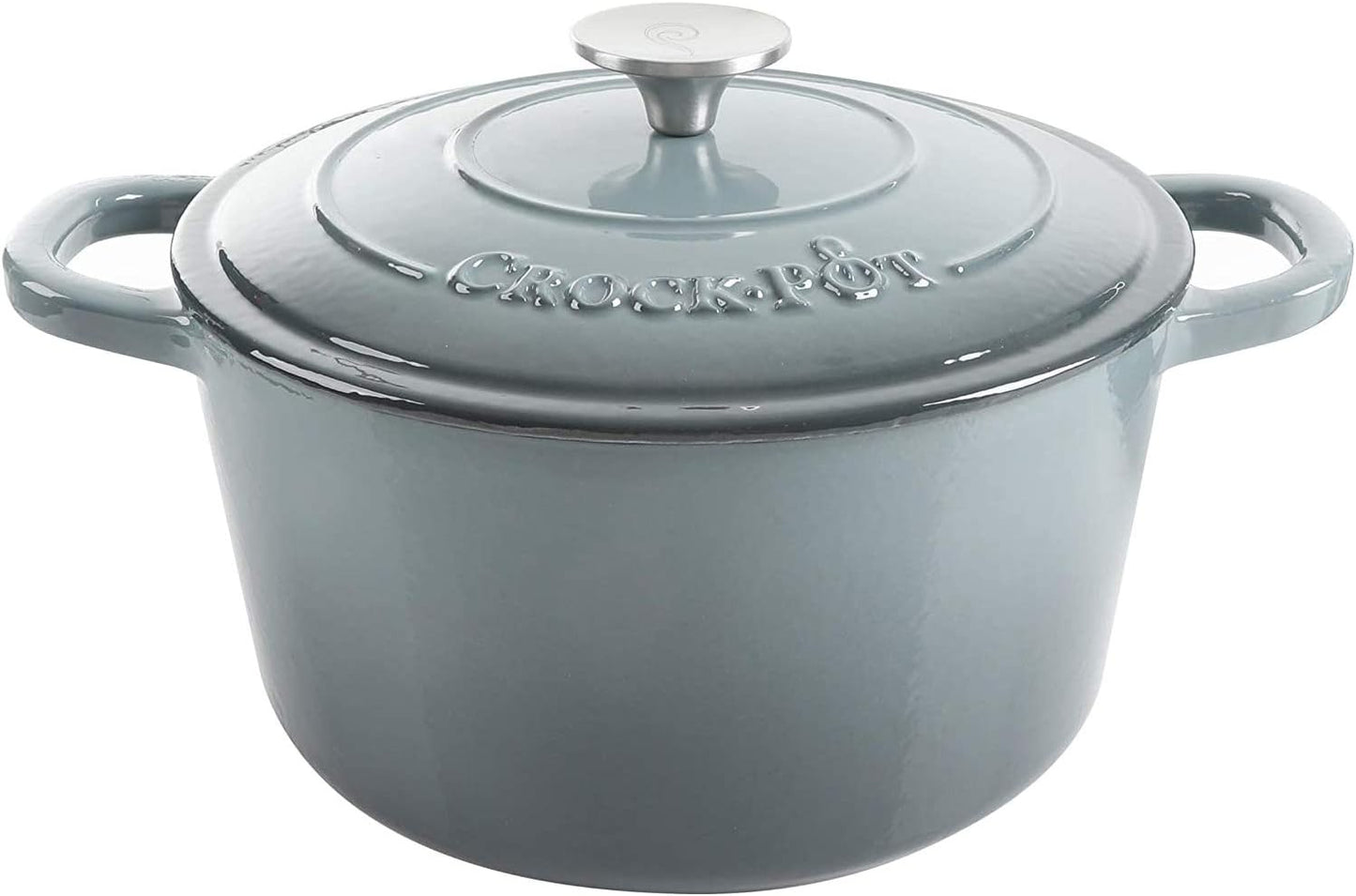 Crock-Pot 3 Quart Enameled Cast Iron Dutch Oven – Aqua - X86 | Collection Autumn Hollow - WTIF