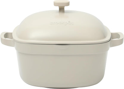 Crock-Pot 3 Quart Enameled Cast Iron Dutch Oven – Aqua - X86 | Collection Autumn Hollow - WTIF