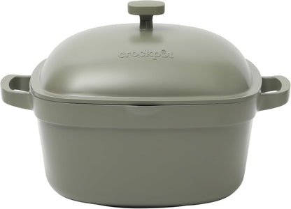 Crock-Pot 3 Quart Enameled Cast Iron Dutch Oven – Aqua - X86 | Collection Autumn Hollow - WTIF
